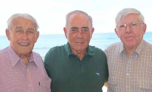 THE THREE AMIGOS ARE REUNITED Their combined ages total 253 and they are the three longest serving Life Members of Sydney Northern Beaches Branch.