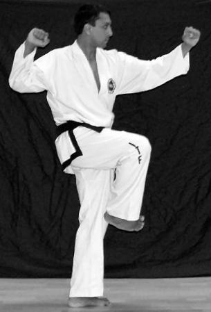 My focus is on the way the arms and shoulders move, as I often see students simply turn their fists outwards, then inwards as they a execute this block, with no shoulder or body movement at all,