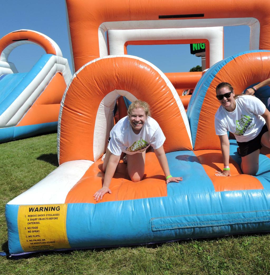 The INFLATABLE INFO A few notes to guide you through your Inflatable day! Inflatable Runners! We hope you are ready to your way through Union High School with us! Race day is Saturday, Sep.