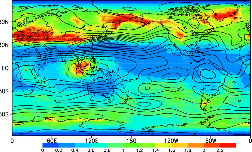 PV for n>21 at 360K Snap-shot picture The small-scale disturbances