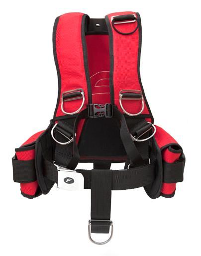safety, comfort and usefulness when adjusting the length and position of the D-rings. The harness is equipped with 5 D-rings and 7 stops in a standard configuration. Pic.