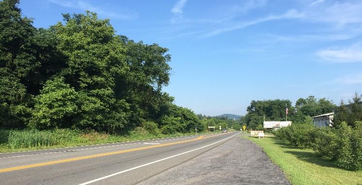 ROUTE 55 WARREN COUNTY Roadway Characteristics Design speed and Typical Section Shoulder - Curb and Gutter Pavement Cross Slope Bridge Width Vertical Clearance Design