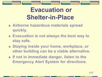 Shelter-in-Place Drill TODAY