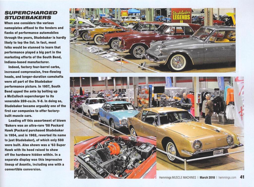 It garnered a full half-page spread, highlighted, in the March 2018 Hemmings Classic Car.