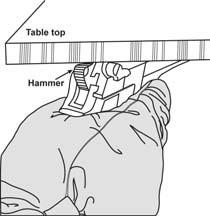 Figure 1-23. Cocking the Pistol on a Secure Surface.