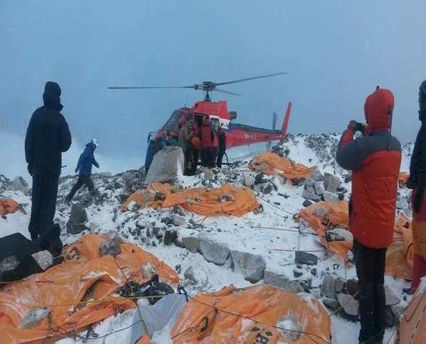 Earthquake in Everest Base Camp (EBC) The Mount Everest south base camp in Nepal was struck by a major avalanche triggered by the earthquake. 18 climbers died and 71 were injured.