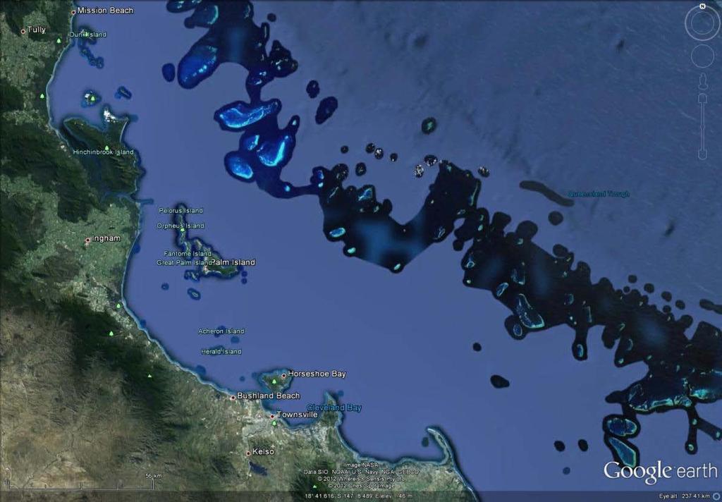 Case study: NE Myrmidon Reef GBR201107: 17-25 July 2011 14 seagrass missions 5 reef