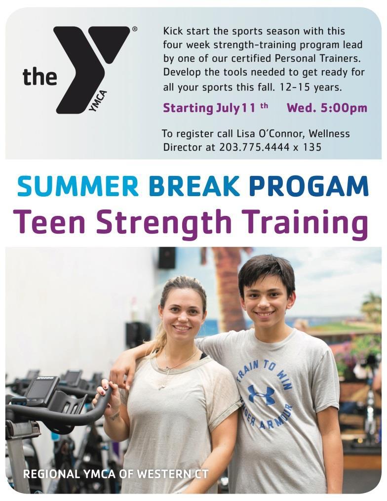 REGISTER ONLINE Fitness Express Pass 10-12 years Students will work with a Personal Trainer to understand proper use of equipment (strength and cardio), correct form when using weights and strength