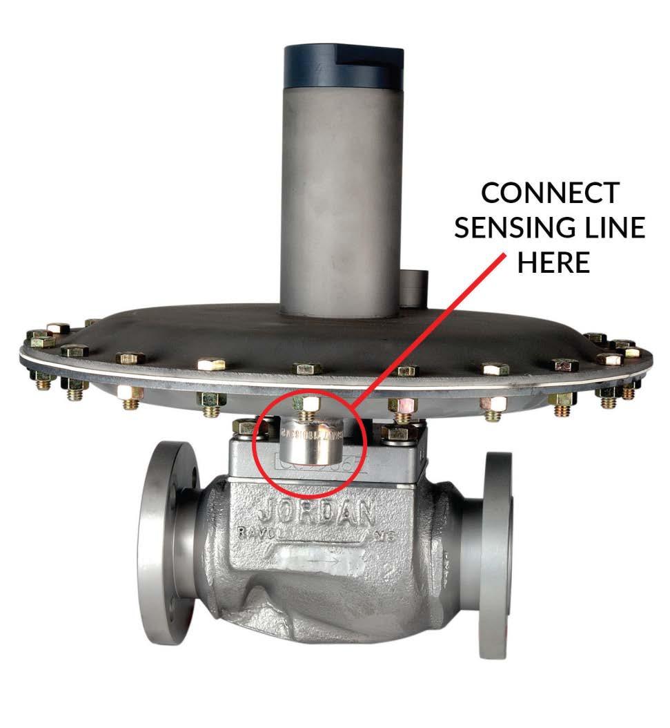 Sensing Line Recommendations Proper installation of the blanketing regulator and the sensing line, also referred to as