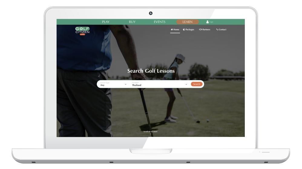 BOOK GOLF LESSONS ONLINE LEARNING GOLF JUST MADE MORE CONVENIENT We are launching our latest service offering, GOLF CITIZEN Learn.