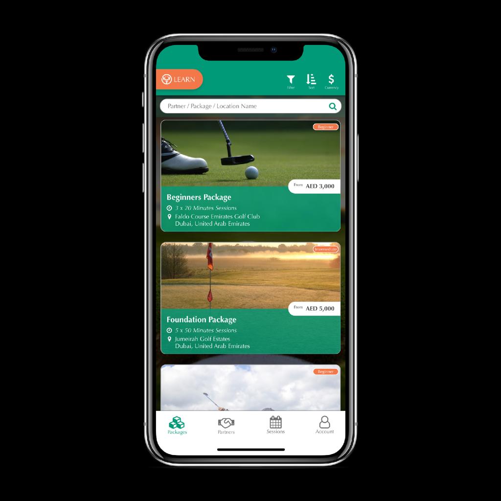 LEARN MOBILE APP BOOKING LESSONS ON THE GO Just as our other services, we are already in the designing stage of a mobile app for GOLF CITIZEN Learn.