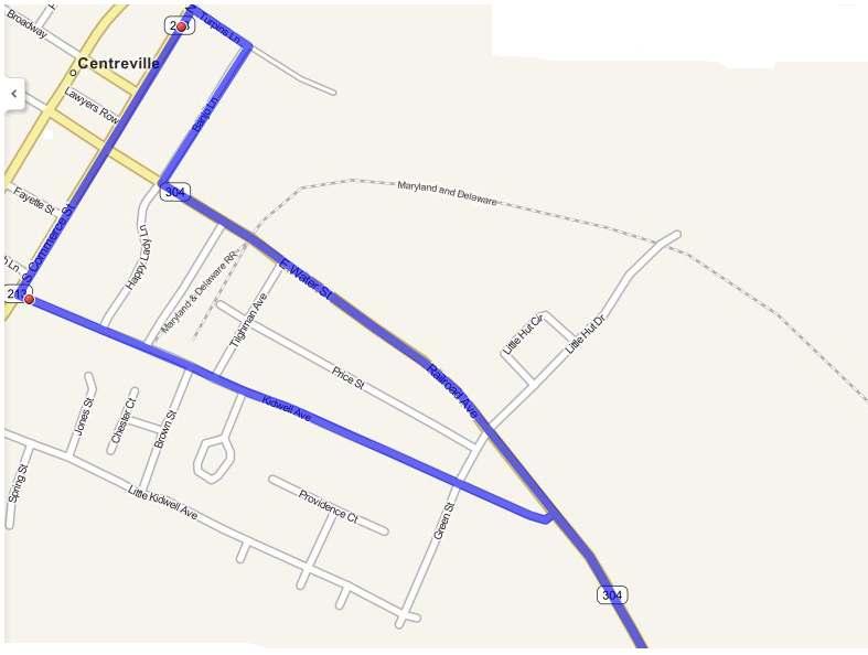 2015 Centreville Christmas Parade Route Friday, December 4, 2015 6:30 p.m. PARADE ROUTE Queen Anne s County High School TENTATIVE PARADE ROUTE Leave Queen Anne s County High School at 6:30 p.m. Proceed down Ruthsburg Road/Railroad Avenue and take a RIGHT onto Banjo Lane.