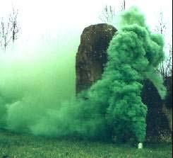 Smoke Grenade A Smoke grenade is a pyrotechnic device that could conceal the getaway route, or cause a diversion, or simply provide cover.