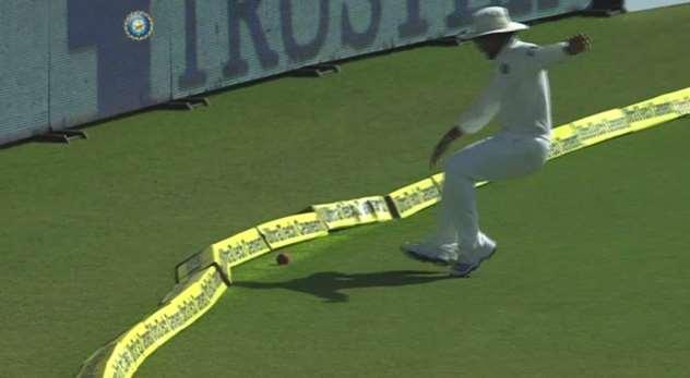 be allwed. The 3 rd Umpire requires cnclusive evidence frm the replays in rder t say that a bundary was scred and rule the ball as dead frm that bundary.