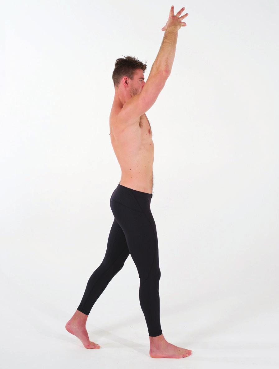 Continue for -5 more Decompression Breaths. 4 5 6 7 8 9 Unlock both knees and square hips. Keep body weight evenly distributed between both feet. Bring hands to Measuring Stick hand position.
