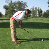 6. Long Spine During Backswing If your spine is curved at address the shoulders will have a tendency to tilt and not turn.