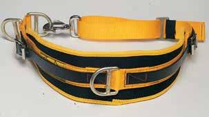 BM01000 BM02000 B BODY HARNESSES Basic Miners Belt with Clip front buckle, tool straps on either side