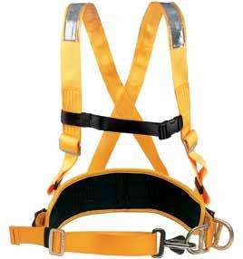 Miners Belt with Hi-Vis shoulder straps, clip front buckle, tool straps on either side, rear and front