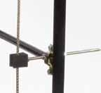 is installed on the side or style of the ladder 8 7x7 stainless Steel Cable per m Intermediate Ladder Brackets - require every 8m or less if installed in windy outdoor sites