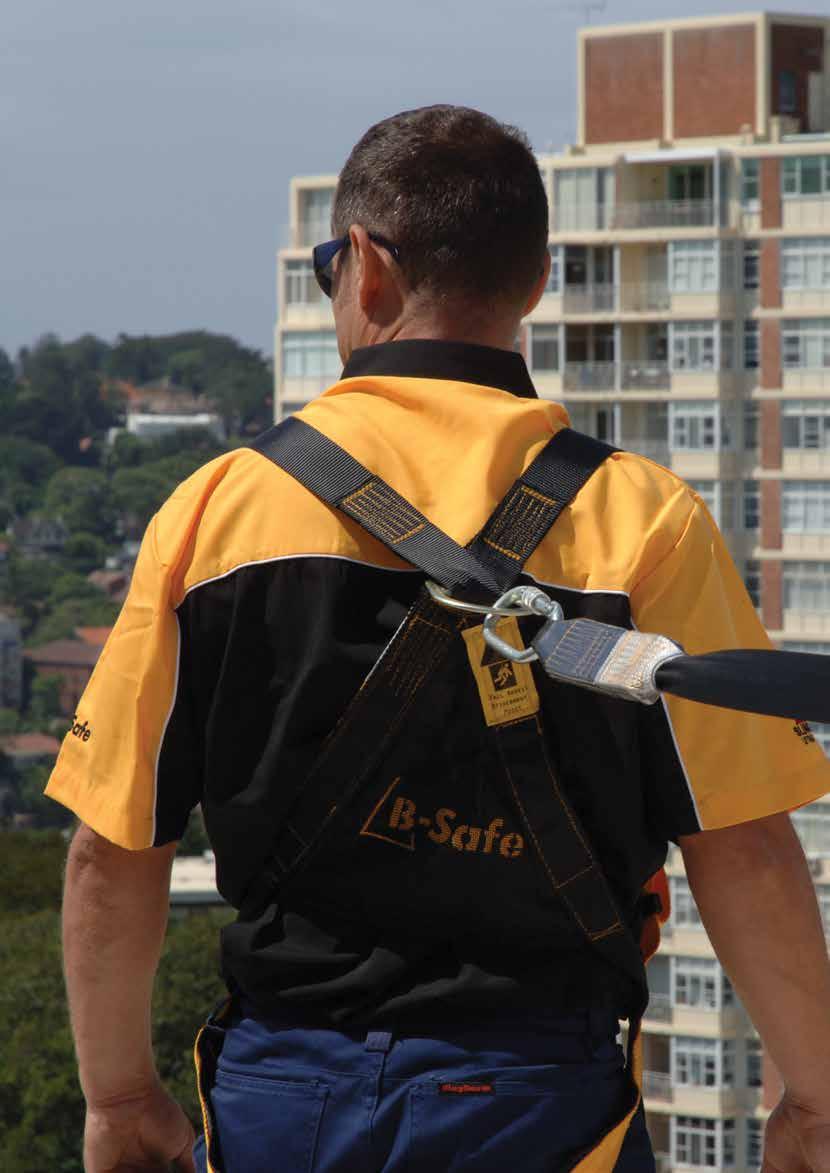 BODY HARNESSES B-Safe harness range provides 136kg capacity when used with our Shock Absorbing Lanyards or inertia reels.