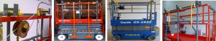 Where material / equipment is carried that extends beyond the confines of the MEWP basket / platform the material / equipment should be secured using a CE marked and compatible material handling