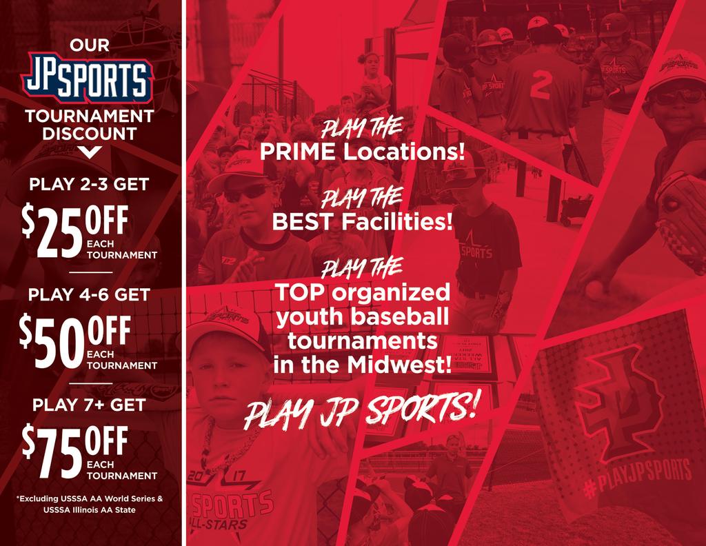JP SPORTS BY THE NUMBERS: 2,000+ Teams Participated 10,000+ Attendees 5,400