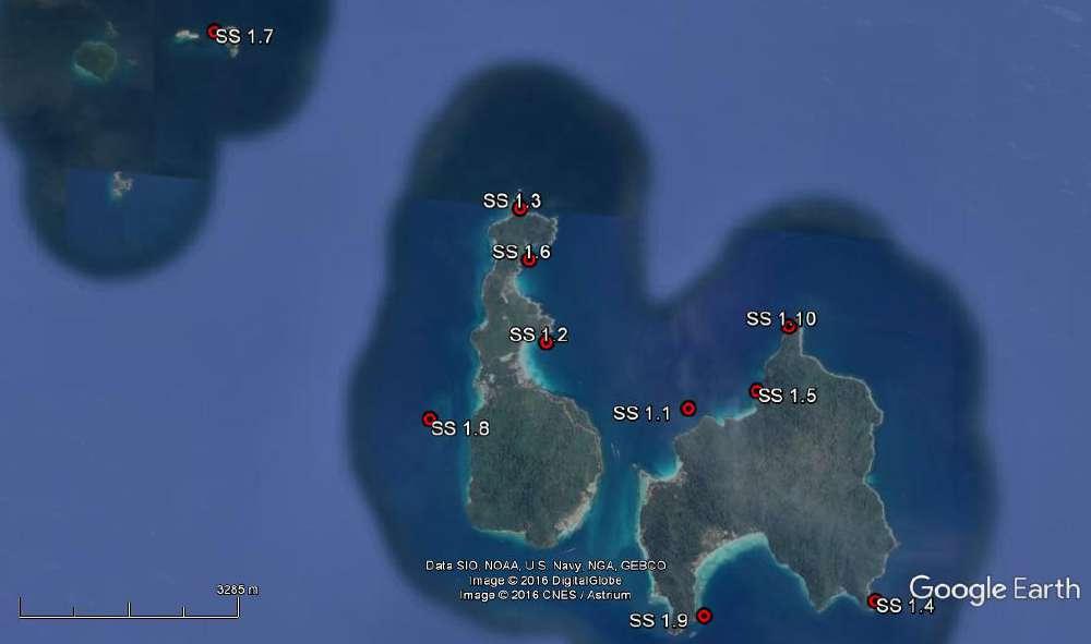 Sunda Shelf Region 3.2.1 Perhentian The Perhentian islands are located some 2km from Kuala Besut off the East coast of Terengganu, Malaysia.