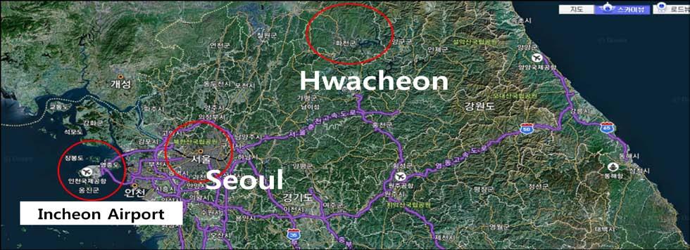1. About Hwacheon, Korea 1.1 Brief introduction Hwacheon is a county located about 90km northeast of Seoul, Korea with the population of about 25,000.