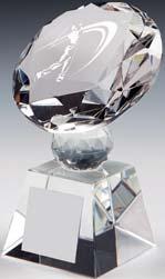 GOLF AWARDS Crystal 162/T.0380 162/T.0379 162/T.