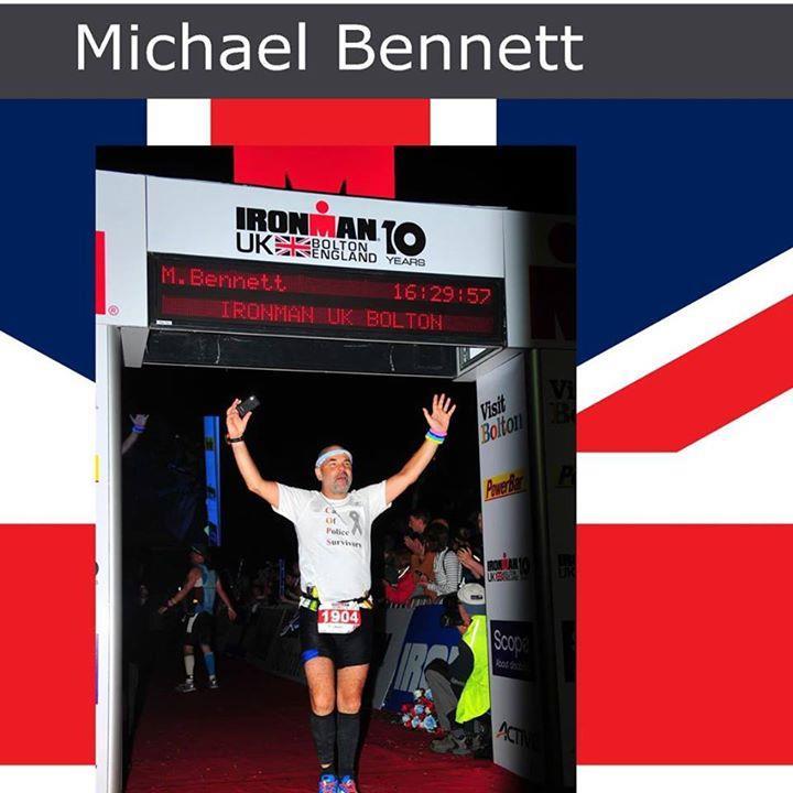 Michael Bennett failed to finish Ironman Bolton in 2013 because he did not complete the bike within the official 10 hours 30 minute cut off time & did not want to be last.