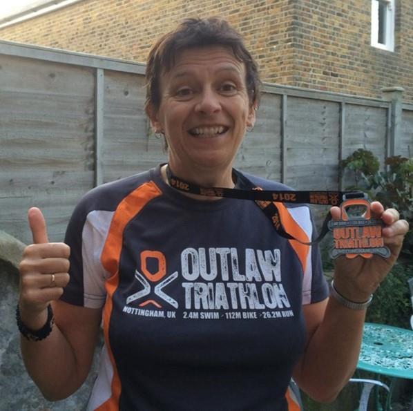 Jayne completed the Outlaw Triathlon in 16 hours 36 minutes & 34 seconds!