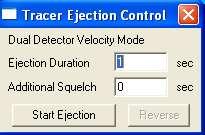 27.1.1 Tracer Ejection Control Click Ejection Control box to set up ejector control.
