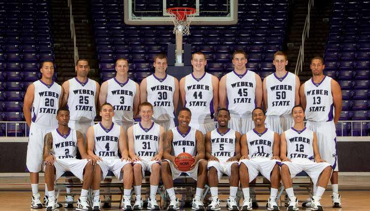 WEBER STATE UNIVERSITY YEAR-BY-YEAR GAME RESULTS 2011-12 Overall: 25-7 Big Sky: 14-2 (2nd) Home: 16-0 Road: 7-7 Neutral: 2-0 Back row (left to right): Davion Berry, Byron Fulton, Kyle Bullinger,
