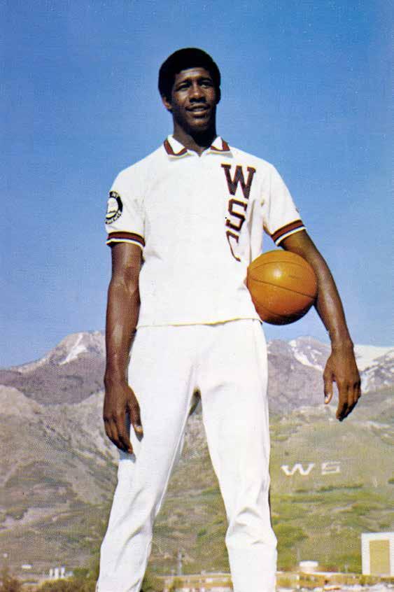 His number 35 now hangs in the rafters at the Dee Events Center. Played three years of varsity basketball at Weber State from 1968-71.
