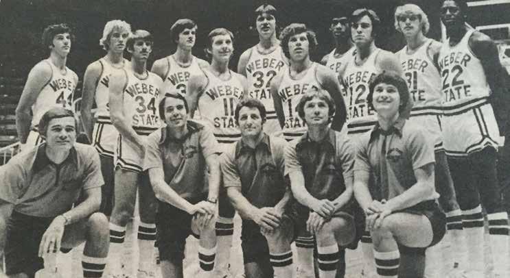 WEBER STATE UNIVERSITY YEAR-BY-YEAR GAME RESULTS 1977-78 Overall: 19-10 Big Sky: 9-5 (3rd) Home: 14-1 Road: 4-8 Neutral: 1-1 Big Sky Tournament Champions NCAA Tournament First Round Front row (left
