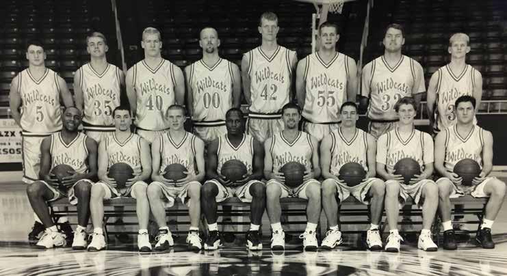 WEBER STATE UNIVERSITY YEAR-BY-YEAR GAME RESULTS 1997-98 Overall: 14-13 Big Sky: 12-4 (2nd) Home: 9-2 Road: 4-9 Neutral: 1-2 Front row (left to right): Damien Baskerville, Luke Condill, James Smith,