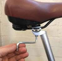 ) We re almost ready 16. Install the saddle to the seat post. (Much easier to do by removing the seat post.