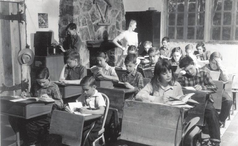 Students from an earlier time period study in an Orme classroom. Academics have remained the school s top priority for decades. members who keeps horses on grounds.
