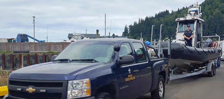Unites States Coast Guard Open House Two F&W Senior Troopers from the Gold Beach office participated in a United States Coast Guard open house in the Port of Brookings.