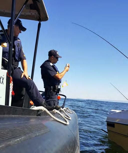 Lower Columbia River Patrol F&W Troopers from the Astoria office conducted a boat patrol on the lower Columbia River.