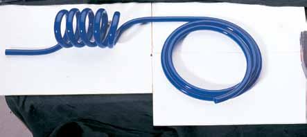 Low Pressure Hoses / Tubing Recoil Hoses Relation Working Pressure / Temperature (only for hoses, not for the fittings!