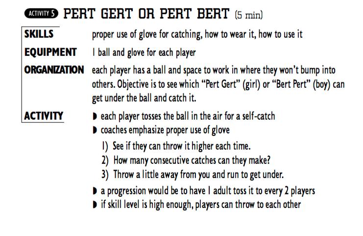 Station 3: Far Left Field of Diamond 1 Power Ball throwing (see activity 4 below) Equipment Required: 4 softballs per team (8 softballs per loop) Modifications: