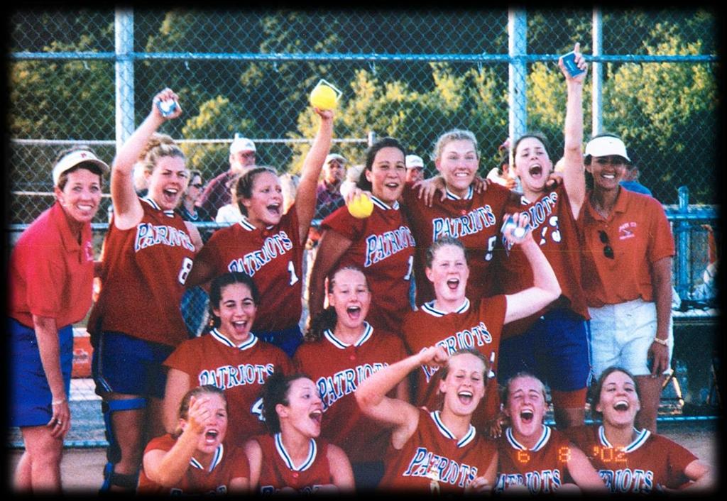 10 th Anniversary of the 2002 Softball Team Runner Up in the District and Regionals to Broad Run Lost to Broad Run 4 times in the season before winning the State game in 14 innings by a score of 1-0