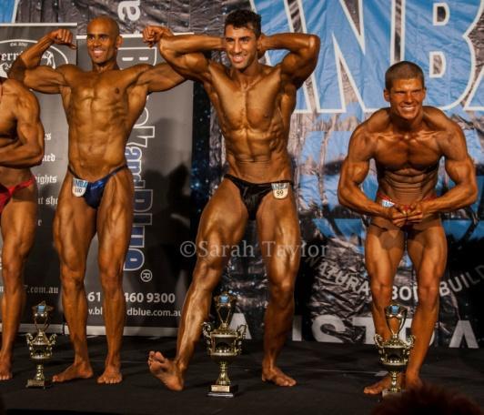 really good looking physiques one of the Mr Beach Body competitors was also in the line up.