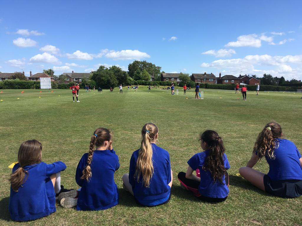 Year 5&6 Kwik Cricket Competition Girls The same afternoon eight girls teams came to Boughton Hall