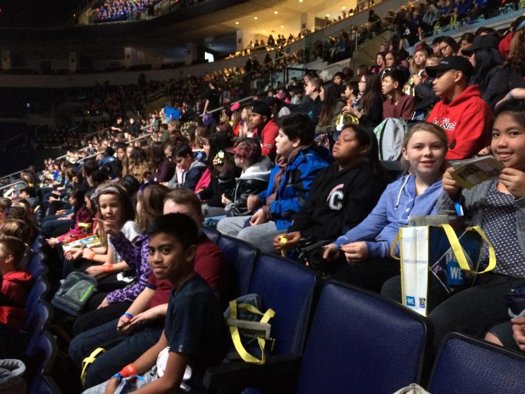 Our next event will be in late January or early February, depending on weather, as it is the Snowshoe event. In November some of the Bulldogs attended We Day at the MTS centre.