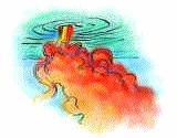 A type C flare burns for about 1 minute. When burning, the flare should be held clear of the boat on the downwind side. Do not look at the flare while it is burning.