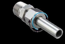 Sealing Taper Thread NPT, BSPT (BS21) and ISO7/1 taper threads must use a thread sealant and proper lubrication to provide leak-free connection and prevent from galling that is mostly common in