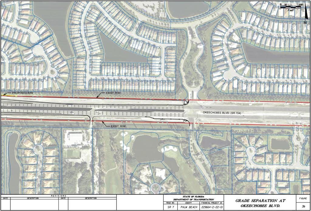 Figure 4b: Grade Separation Option at Okeechobee Boulevard
