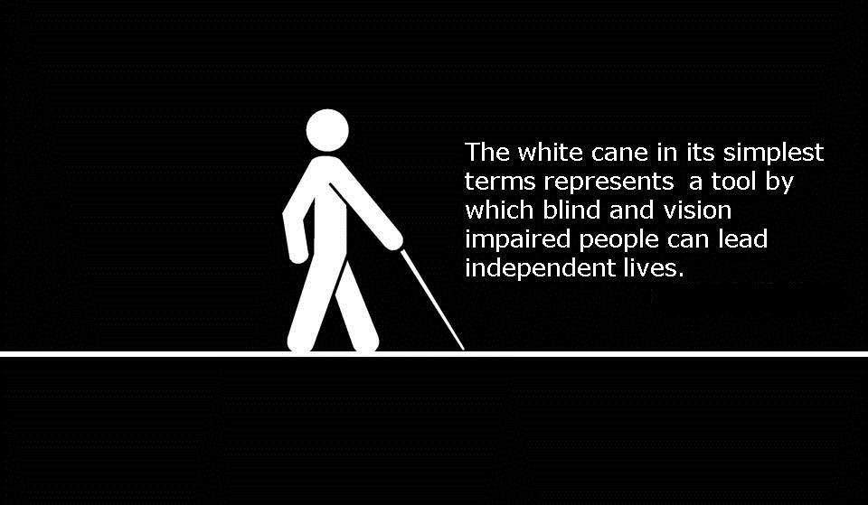 OCTOBER IS WHITE CANE AWARENESS MONTH Massachusetts White Cane Law states that all motorists, whenever they see a pedestrian who uses a dog guide or a white cane at a street crossing, must come to a